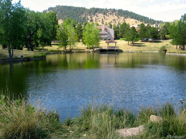 view of water feature featuring a mountain view