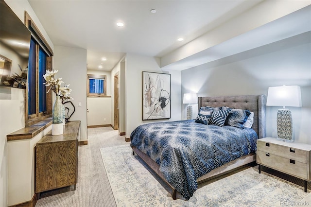 141 Sawmill Run Dr, Breckenridge, CO 80424 - bedroom with recessed lighting and light colored carpet