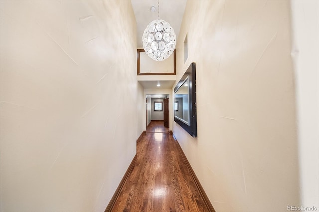 850 E Radcliff Ave, Cherry Hills Village, CO 80113 - hall with dark wood-style flooring and a towering ceiling