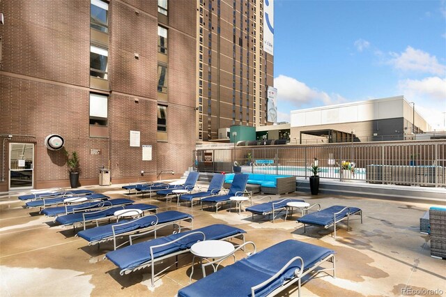 1020 15th St Unit 7A, Denver, CO 80202 - view of swimming pool with a patio area and fence