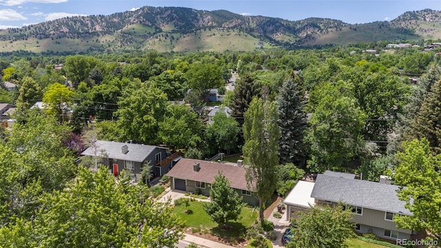 3545 Cloverleaf Dr, Boulder, CO 80304 - bird's eye view of a mountain backdrop