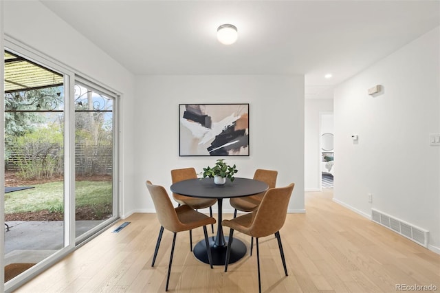 3545 Cloverleaf Dr, Boulder, CO 80304 - dining area featuring light wood-style flooring and recessed lighting