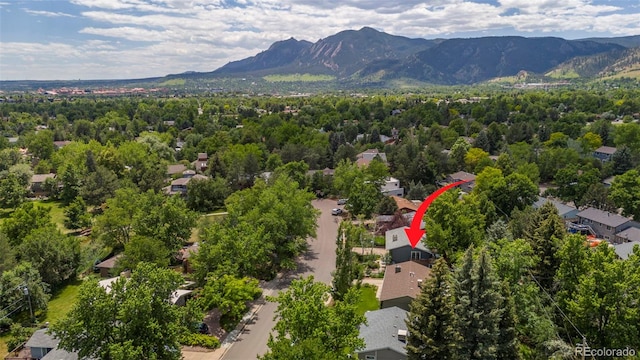 3545 Cloverleaf Dr, Boulder, CO 80304 - drone / aerial view of mountains