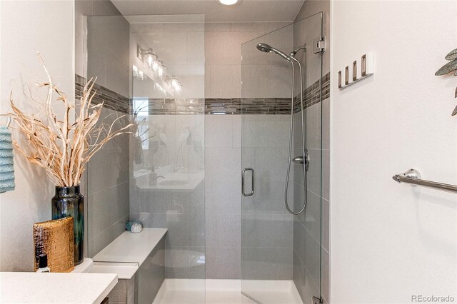 8361 Parkland St, Broomfield, CO 80021 - bathroom with a stall shower and vanity