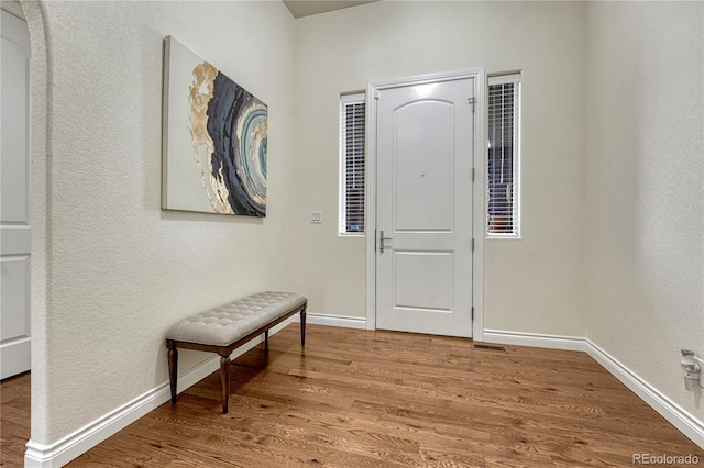13190 Stone Peaks Way, Peyton, CO 80831 - foyer with wood finished floors