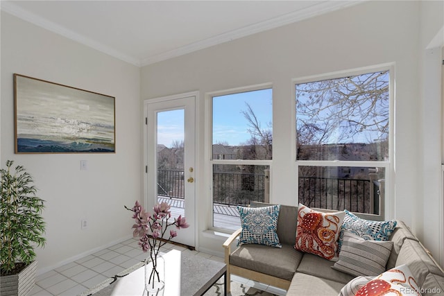 22388 Quail Run Dr, Parker, CO 80138 - living area with crown molding and baseboards