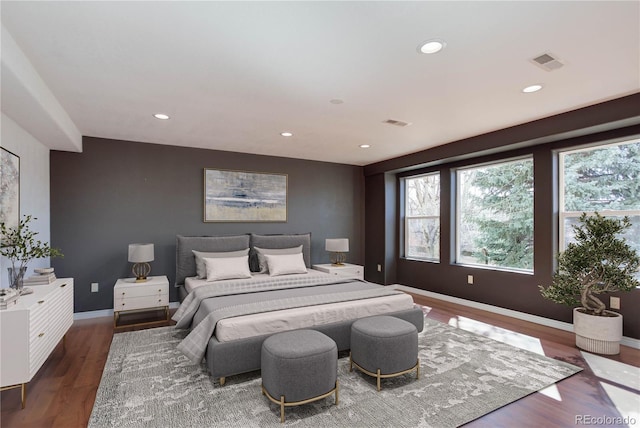 22388 Quail Run Dr, Parker, CO 80138 - bedroom with wood finished floors, recessed lighting, and baseboards