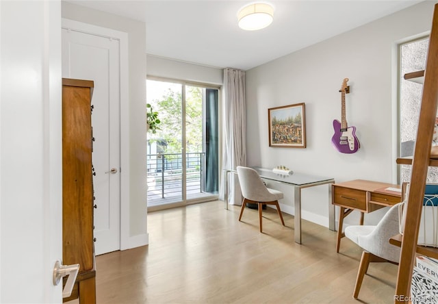1333 Elati St Unit 1, Denver, CO 80204 - interior space with baseboards and wood finished floors