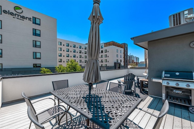 1333 Elati St Unit 1, Denver, CO 80204 - deck with outdoor dining area and grilling area