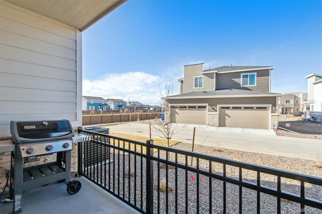 balcony featuring grilling area