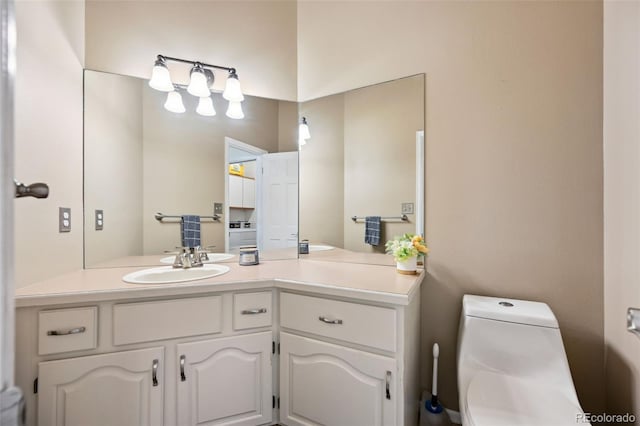 5465 Broadmoor Bliff Dr, Colorado Springs, CO 80904 - bathroom with vanity and toilet