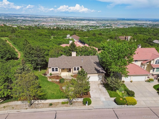 5465 Broadmoor Bliff Dr, Colorado Springs, CO 80904 - aerial view of property and surrounding area