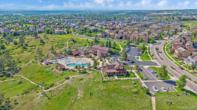 21392 E Stroll Ave, Parker, CO 80138 - aerial view of property's location featuring a pool