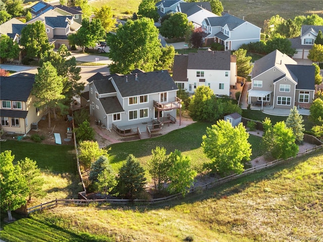 10039 Heatherwood Pl, Highlands Ranch, CO 80126 - drone / aerial view with a residential view
