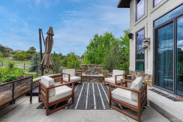 5428 Forest View Rd, Parker, CO 80134 - view of patio / terrace with outdoor lounge area