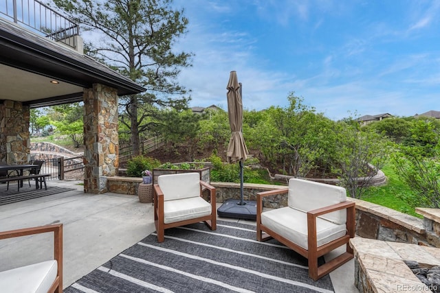 5428 Forest View Rd, Parker, CO 80134 - view of patio / terrace featuring a balcony