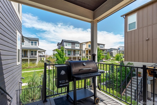 8958 Southurst St, Littleton, CO 80129 - balcony featuring a residential view and a grill