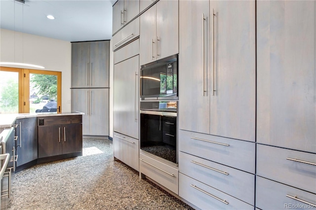 kitchen featuring black appliances