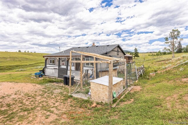 view of poultry coop