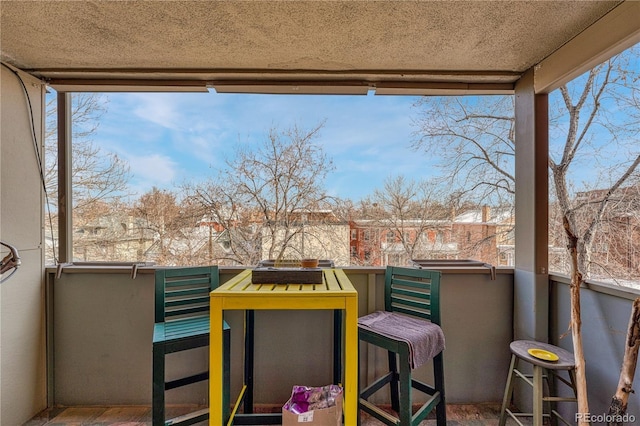 exterior space with a balcony