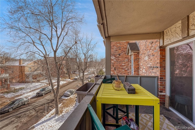 view of balcony