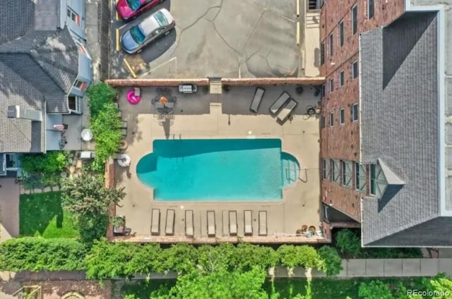 birds eye view of property