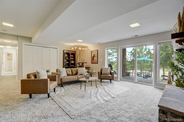 8320 Red Spring Valley Rd, Colorado Springs, CO 80919 - carpeted living area featuring plenty of natural light and baseboards