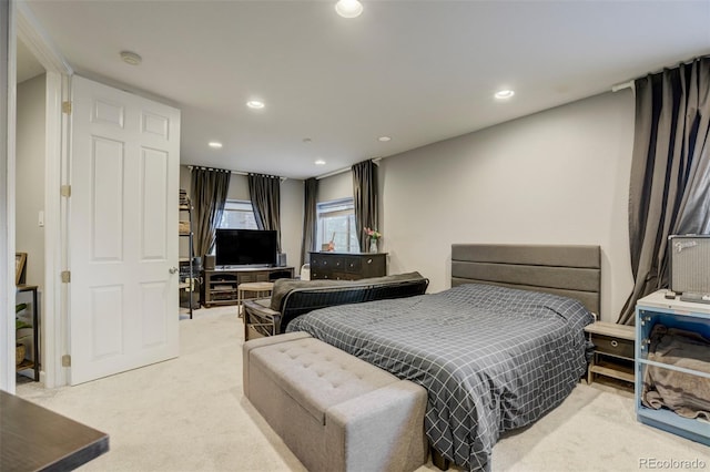 8320 Red Spring Valley Rd, Colorado Springs, CO 80919 - bedroom with recessed lighting and light carpet