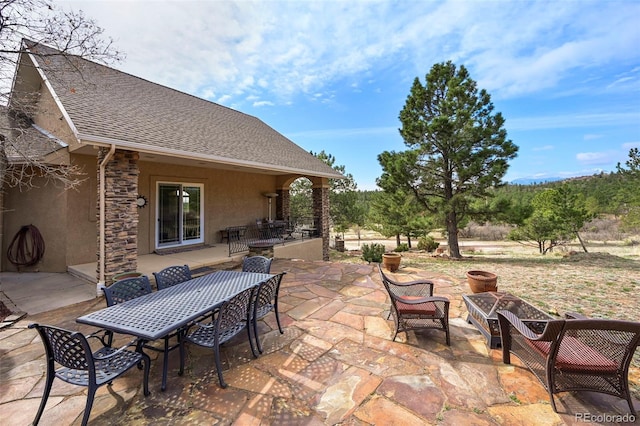 8320 Red Spring Valley Rd, Colorado Springs, CO 80919 - view of patio / terrace featuring outdoor dining area