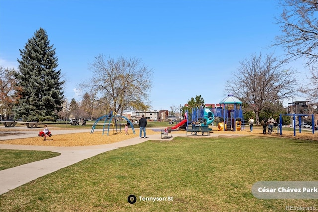 1907 W Elk Pl, Denver, CO 80211 - community play area featuring a lawn