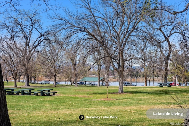 1907 W Elk Pl, Denver, CO 80211 - surrounding community featuring a lawn and a water view
