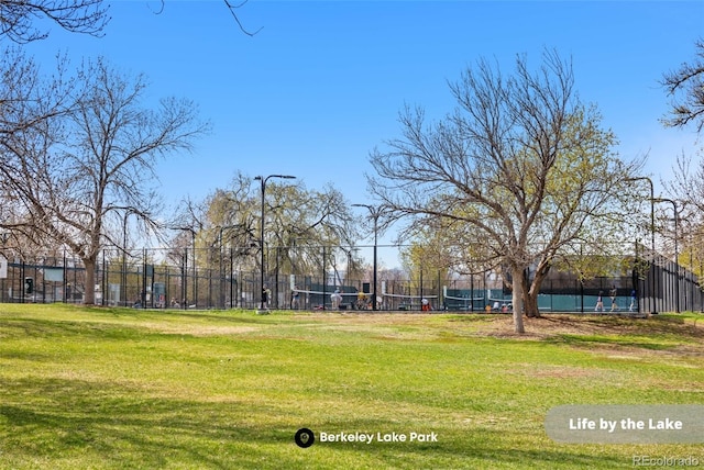 1907 W Elk Pl, Denver, CO 80211 - view of yard featuring a tennis court