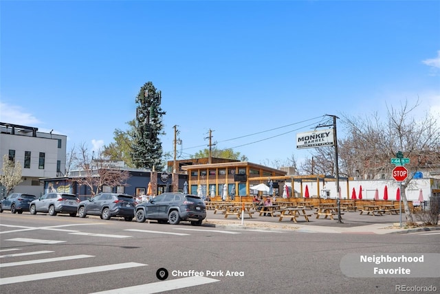 1907 W Elk Pl, Denver, CO 80211 - view of asphalt street featuring traffic signs, curbs, and sidewalks