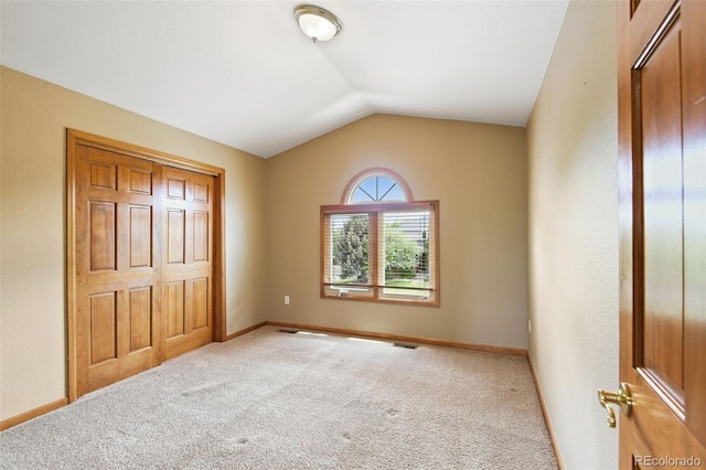 8286 W 108th Pl, Westminster, CO 80021 - unfurnished bedroom featuring carpet floors and vaulted ceiling