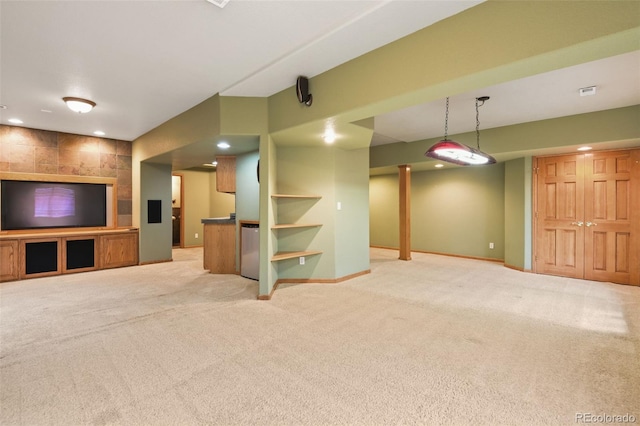8286 W 108th Pl, Westminster, CO 80021 - unfurnished living room featuring light carpet and recessed lighting