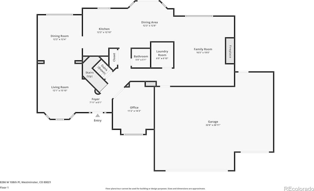 8286 W 108th Pl, Westminster, CO 80021 - view of home floor plan