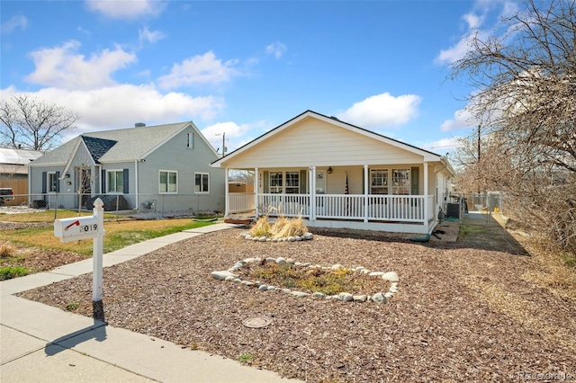 2019 S Fox St, Denver, CO 80223 - view of front of property with a porch