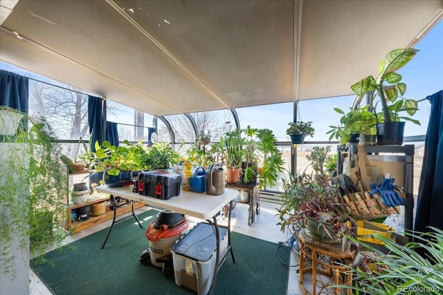 view of sunroom / solarium