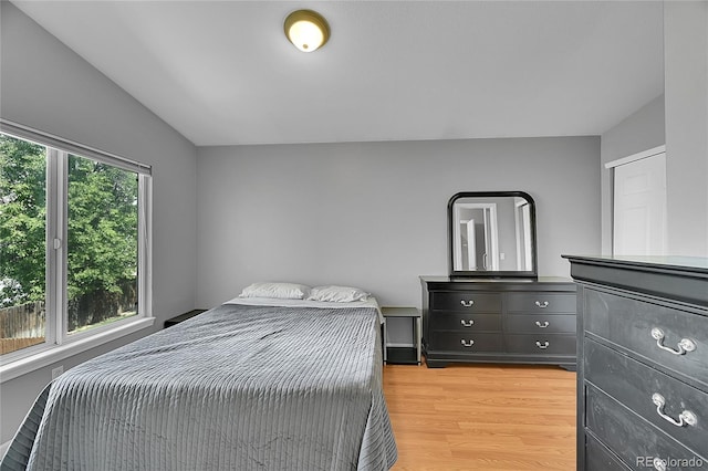 2631 S Flanders Ct, Aurora, CO 80013 - bedroom with light wood finished floors and vaulted ceiling