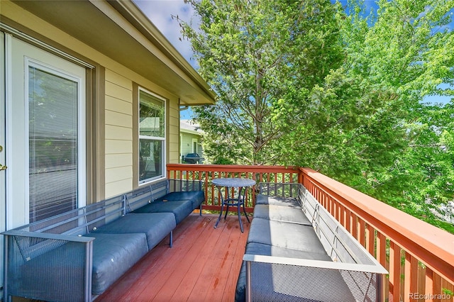2631 S Flanders Ct, Aurora, CO 80013 - view of wooden deck