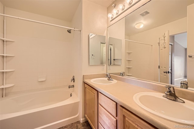 452 Black Feather Loop Unit 612, Castle Rock, CO 80104 - full bath with washtub / shower combination and double vanity