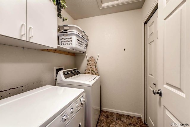 452 Black Feather Loop Unit 612, Castle Rock, CO 80104 - laundry area with independent washer and dryer, baseboards, and cabinet space