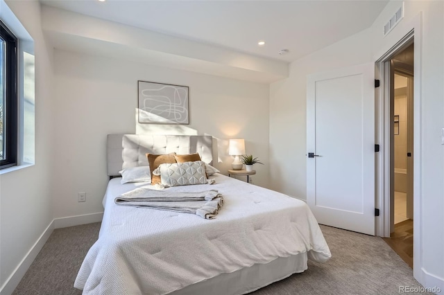 bedroom with carpet flooring