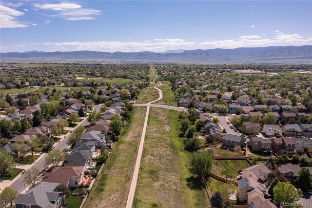 9719 Burberry Way, Highlands Ranch, CO 80129 - view of property location featuring a mountainous background and nearby suburban area
