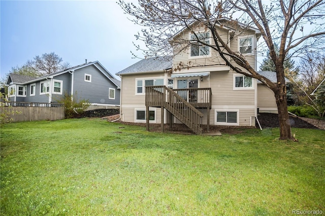 329 Lodgewood Ln, Lafayette, CO 80026 - rear view of property featuring stairway and a deck