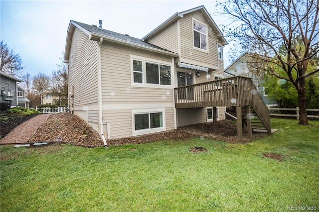 329 Lodgewood Ln, Lafayette, CO 80026 - back of house featuring stairs and a wooden deck