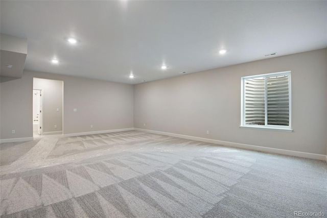 3443 N Gold Bug Ct, Aurora, CO 80019 - empty room featuring recessed lighting, baseboards, and visible vents