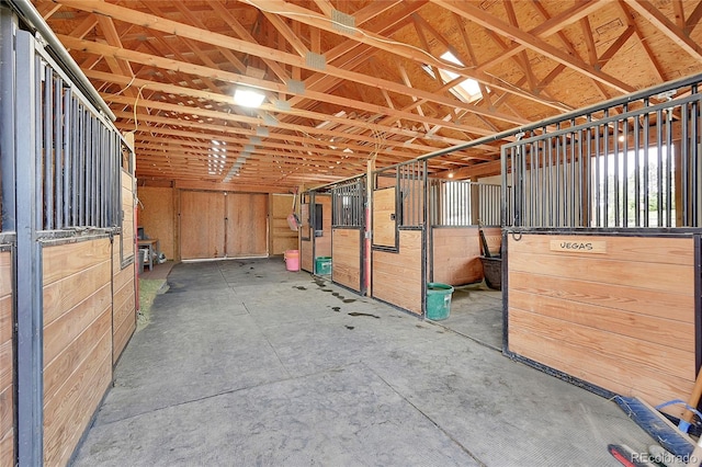 view of horse barn