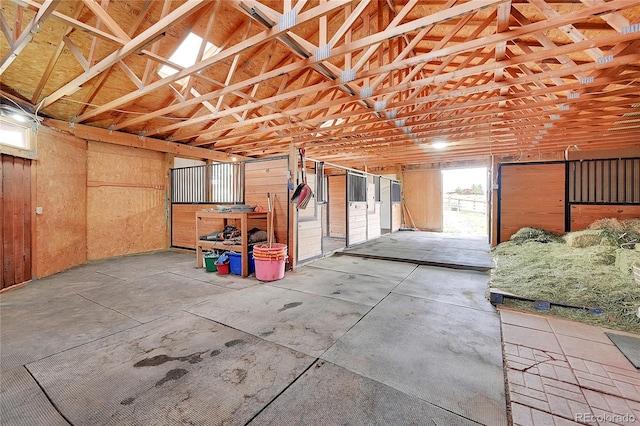 view of horse barn