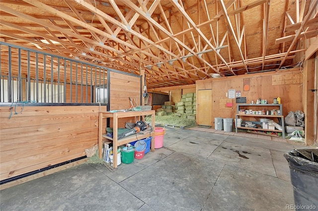 view of horse barn